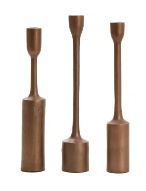 Candle holders brown