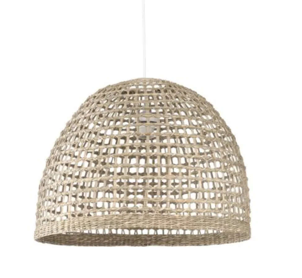 Rattan style ceiling lamp