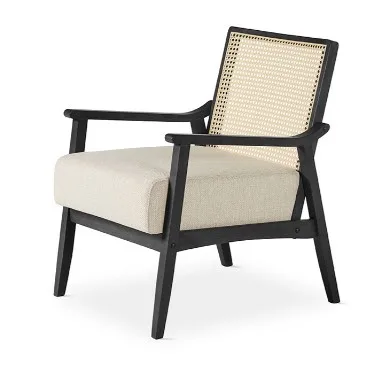 Black Wooden Occasional Chair